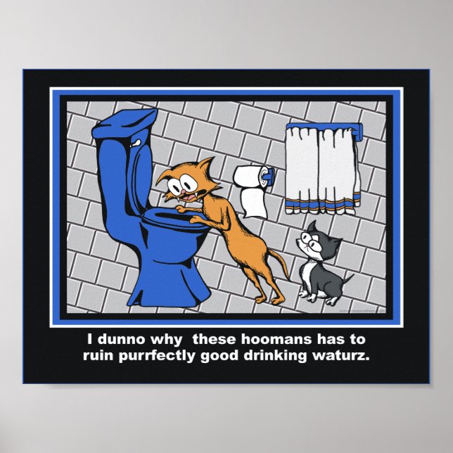 Poster Loki "Toilet Trouble" Bain Print (Devant)