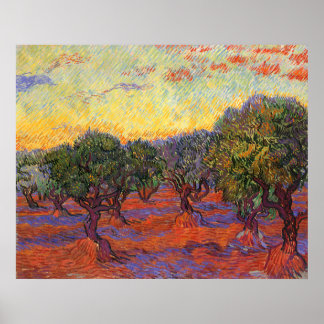 Poster L'Olivier Grove, Vincent Van Gogh