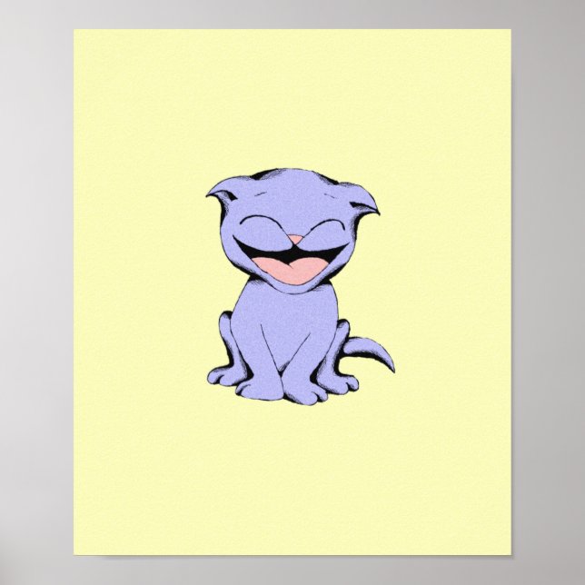Poster Lolly Cat Laughing (Devant)