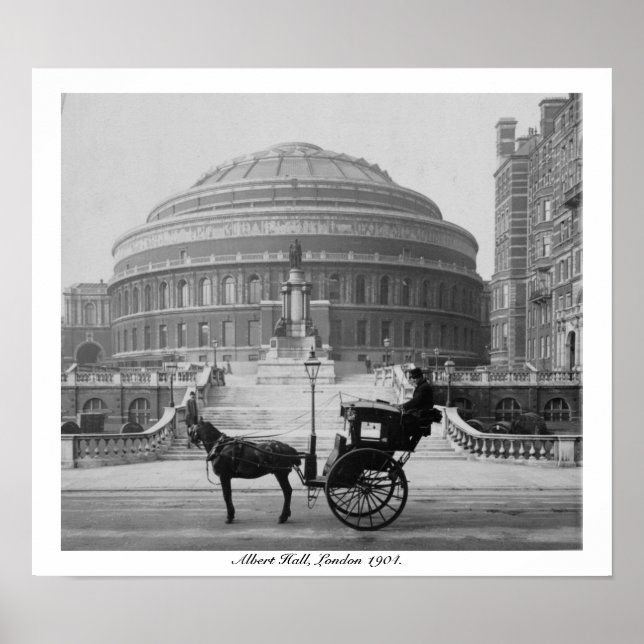 Poster London Albert Hall, Angleterre Vintage 1904 (Devant)