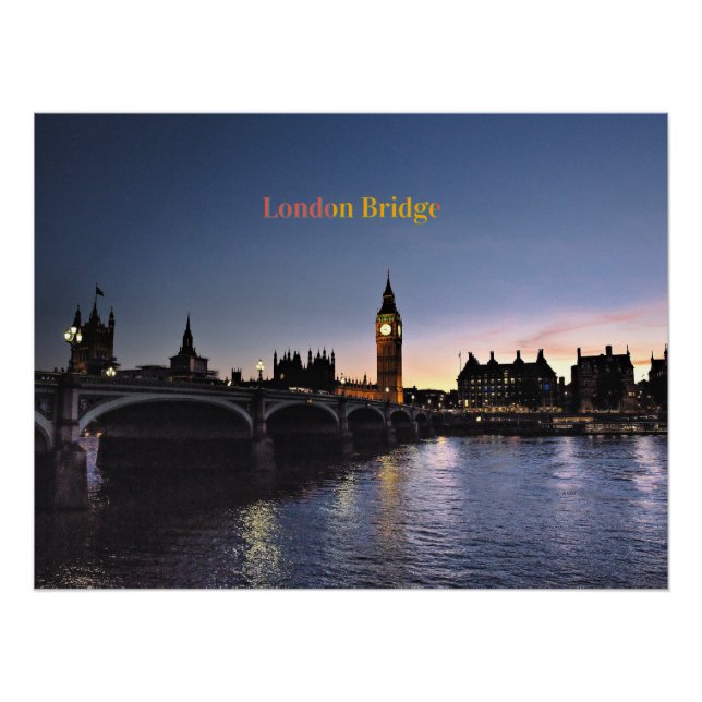 Poster London Bridge, (Devant)