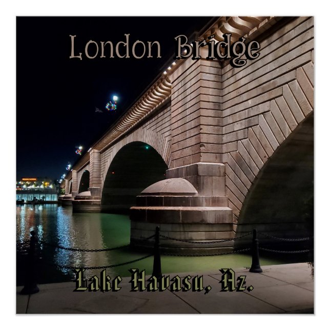 Poster London Bridge Lake Havasu (Devant)