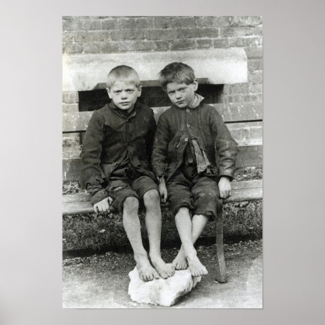 Poster London Slums, Les Garçons (Devant)