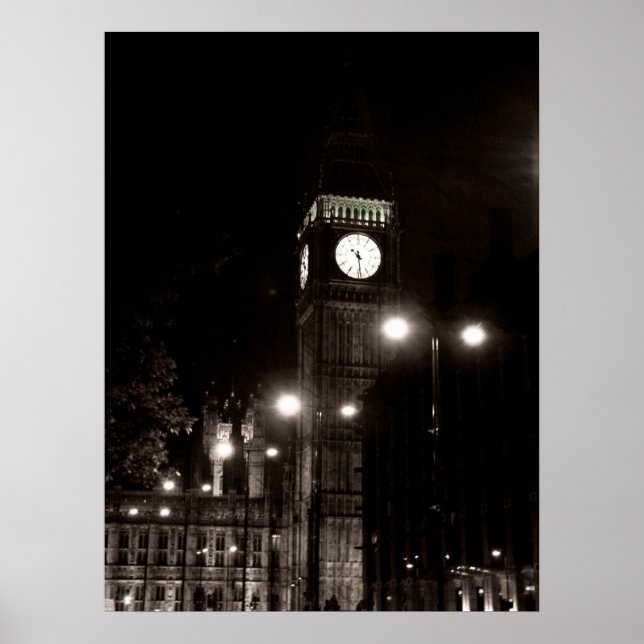 Poster Londres La Nuit (Devant)
