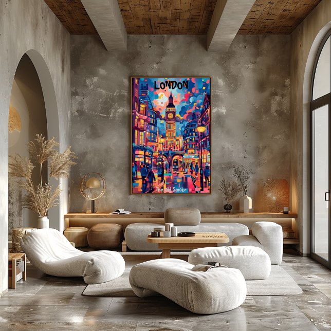 Poster Londres: The Old Smoke - Arte Contemporáneo. (Créateur téléchargé)