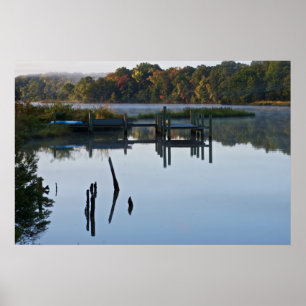 Poster Lonely River Dock