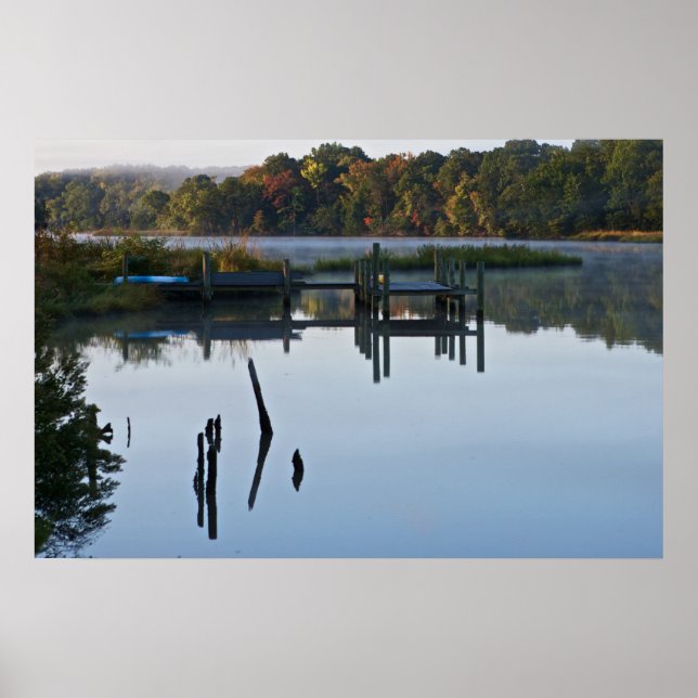 Poster Lonely River Dock (Devant)