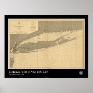 Poster Long Island Sound - 1899