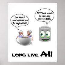 Poster Long Live AI (Intelligence Artificielle)