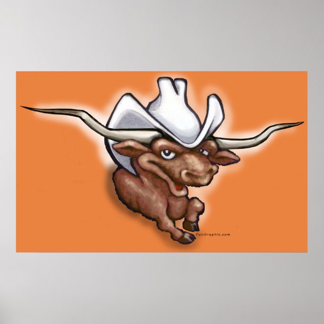 Poster Longhorn (Devant)