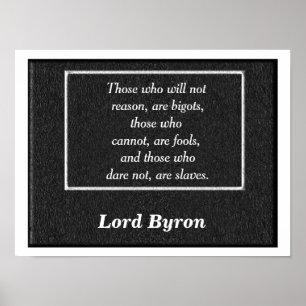 Poster Lord Byron cite