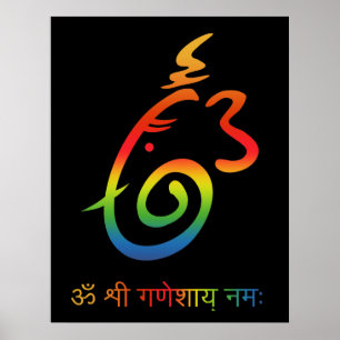 Poster Lord Ganesha Sign
