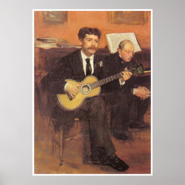 Poster Lorenzo Pagans & Auguste de Gas, Edgar Degas (Devant)