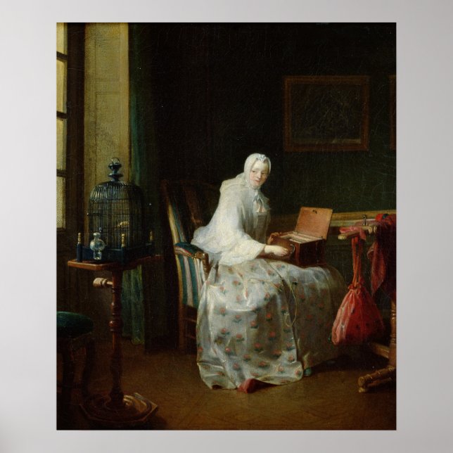 Poster L'orgue d'oiseaux ou une femme qui la dénote (Devant)