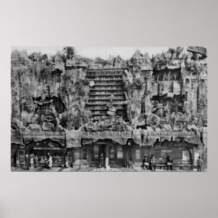 Poster Los Angeles, CA Vue des mers du Pacifique de Clift