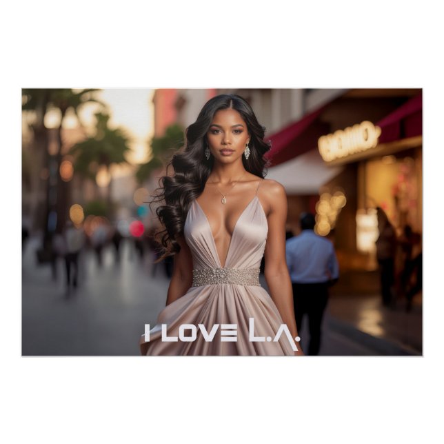 POSTER LOS ANGELES - J'AIME LA (Devant)