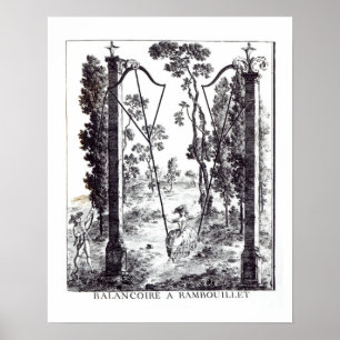 Poster L'oscillation de jardin à Rambouillet, de 'DES de