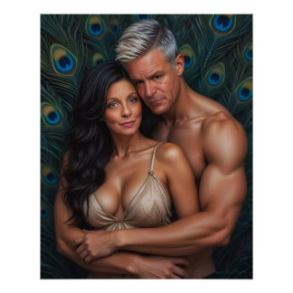 Poster Lost in a Peacock Paradise