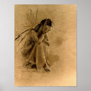 Poster lost in thought   (brown paper version)