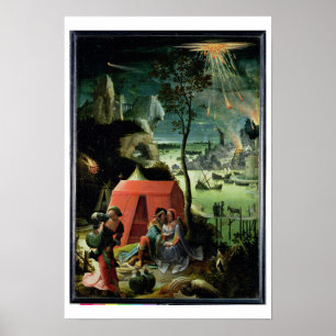 Poster Lot et ses filles (huile sur panneau)