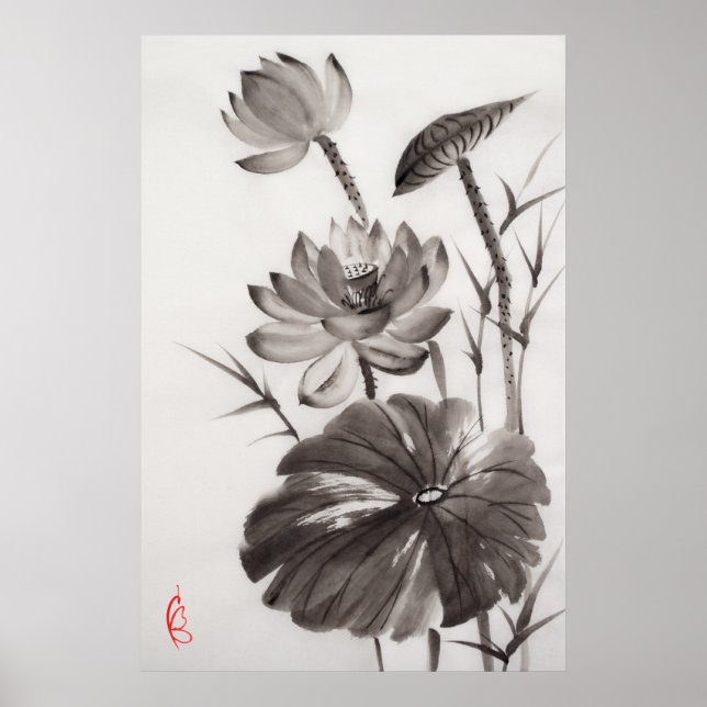 Poster Lotus (Devant)