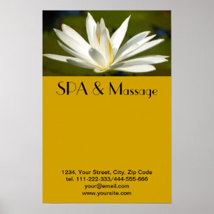 Poster Lotus blanc