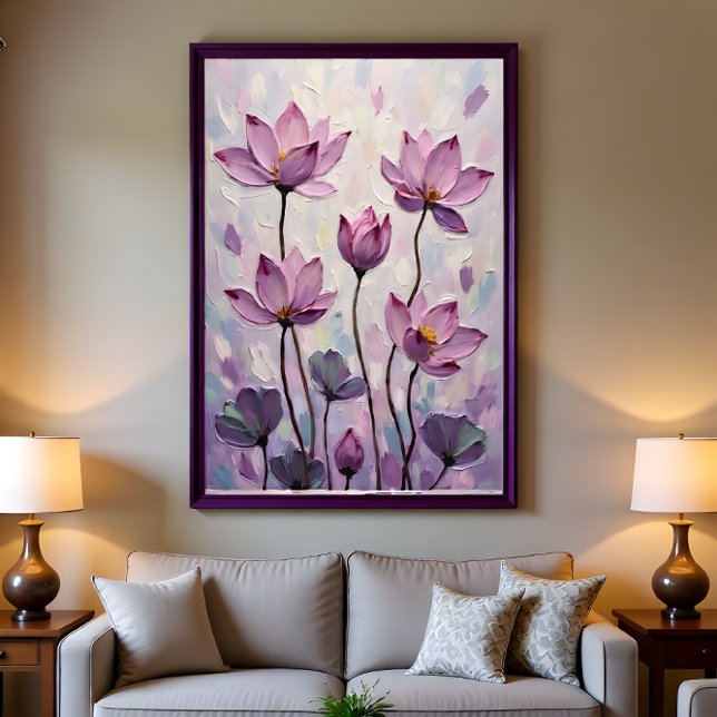 Poster Lotus – Peinture à l'huile (Créateur téléchargé)