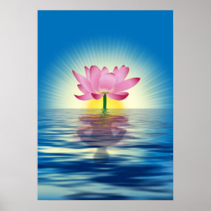 Poster Lotus Reflection