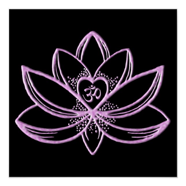 Poster Lotus rose  (Devant)