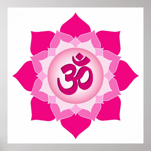 Poster Lotus rose (Devant)