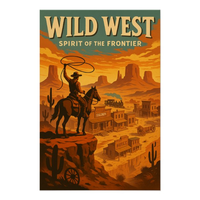 Poster L'Ouest sauvage - Esprit de la Frontière (Devant)
