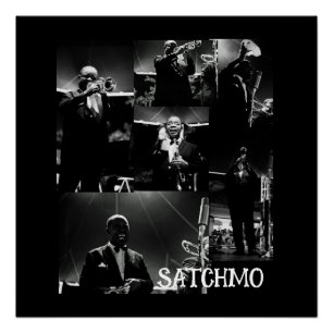 Poster Louis Armstrong Satchmo Photographie Vintage