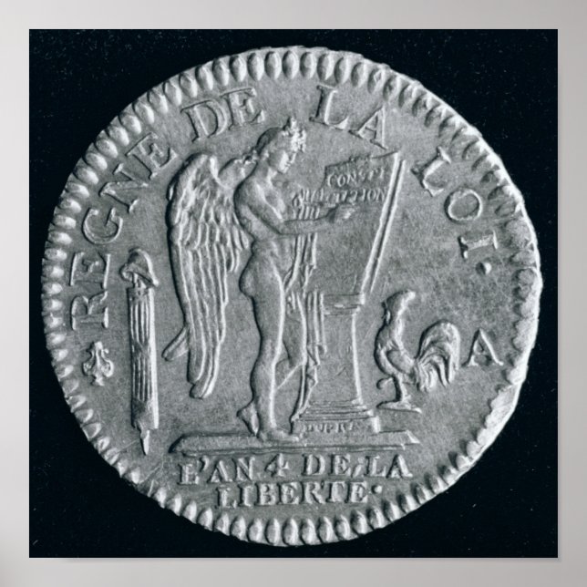 Poster Louis d'or du règne de Louis XVI, or (Devant)