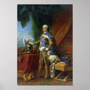 Poster Louis XV Roi de France et de Navarre, 1750