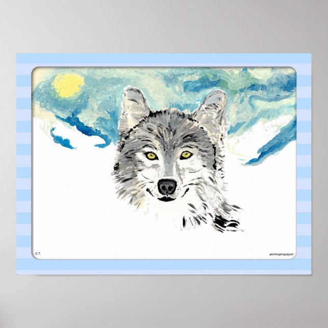 Poster Loup d'hiver (Devant)