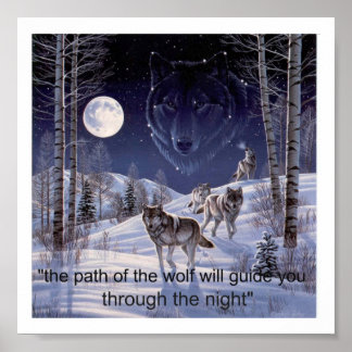 Poster loup pathofthewolf