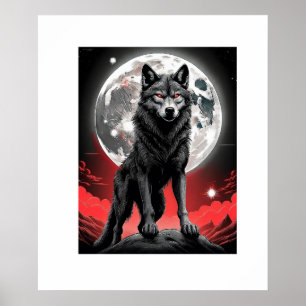 poster, loup, poster wolf, posters, mur déco