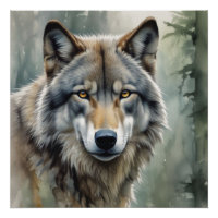 Loup solitaire Motivation Art Inspirationnel