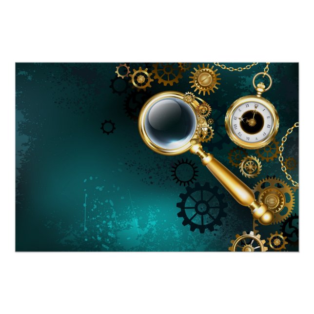 Poster Loupe en style Steampunk (Devant)