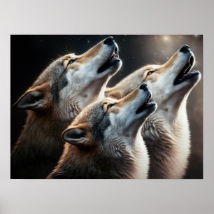 Poster Loups Yellowstone