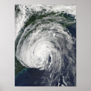 Poster L'ouragan Earl au large du centre-Atlantique