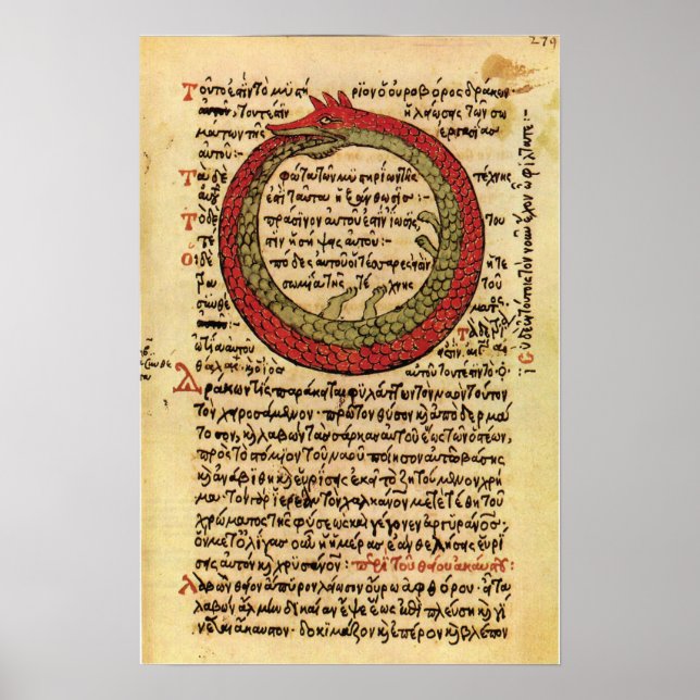 Poster L'Ouroboros Sherwood Taylor "L'alchimie" (Devant)