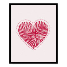 Poster Love Heart WallArt Home Décor