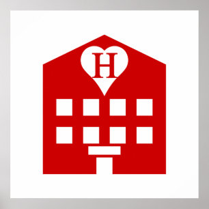 Poster Love Hotel Japanese Emoji