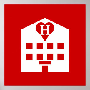 Poster Love Hotel Japanese Emoji