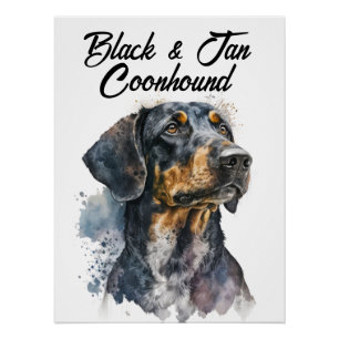 Poster Love My Black & Tan Coonhound