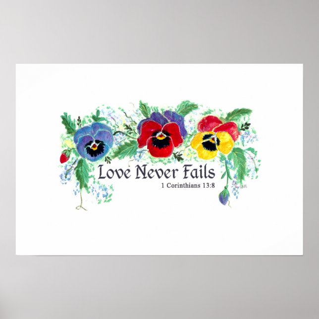 Poster Love Never Fails (volets bleu, rouge et jaune) (Devant)