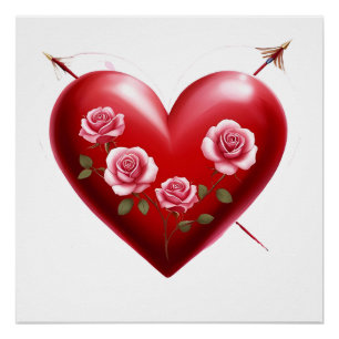 Poster Love & Romance - Saint Valentin