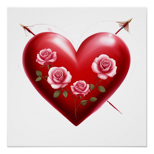 Poster Love & Romance - Saint Valentin (Devant)