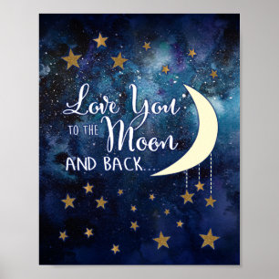 Poster Love You to the Moon & Back